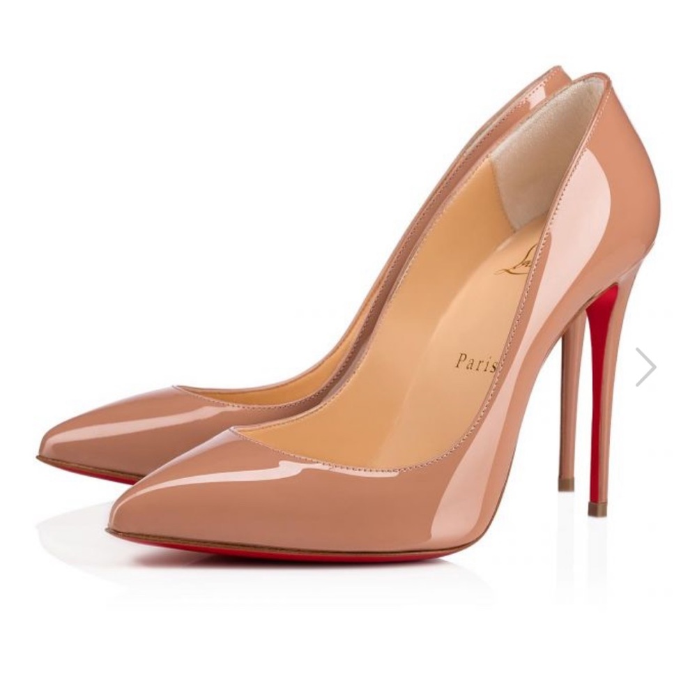 Christian Louboutin Nude Pigalle Follies Nude Heels